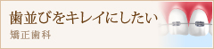 歯並びをキレイにしたい